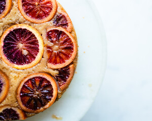 blood orange upside down cake