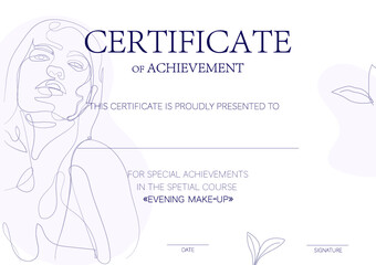 Obraz premium certificate