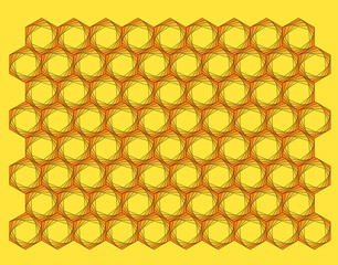 Abstract honeycomb background.