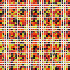 Fototapeta premium Abstract Geometric Pattern generative computational art illustration