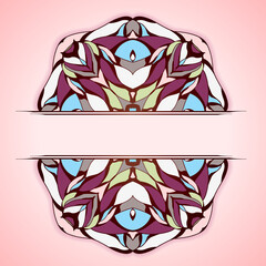 Abstract colorful frame.