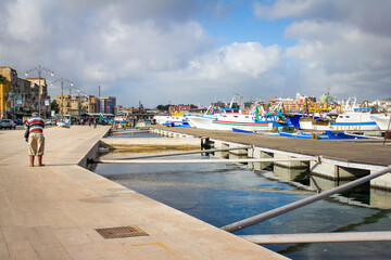 Taranto, view of the port. Southern Italy, Apulia
