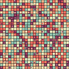 Fototapeta premium Abstract Geometric Pattern generative computational art illustration