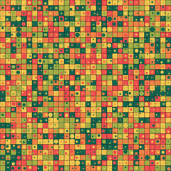 Fototapeta premium Abstract Geometric Pattern generative computational art illustration