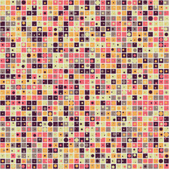 Abstract Geometric Pattern generative computational art illustration