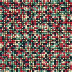 Abstract Geometric Pattern generative computational art illustration