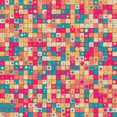 Abstract Geometric Pattern generative computational art illustration