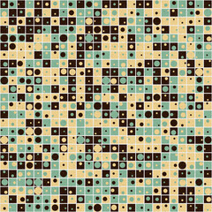 Fototapeta premium Abstract Geometric Pattern generative computational art illustration