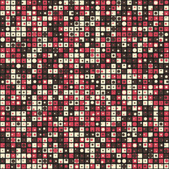 Fototapeta premium Abstract Geometric Pattern generative computational art illustration