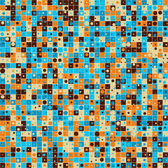 Abstract Geometric Pattern generative computational art illustration