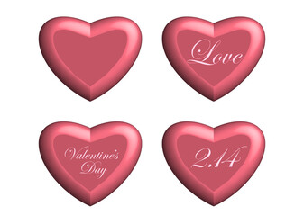 45_February_Valentine_illustration_Heart chocolate_pink