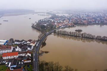 Flooded Little Village in Germany 