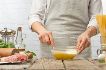 Chef Preparing Cheese Sauce, Light Kitchen Recipe Book, Cooking and Gastronomy