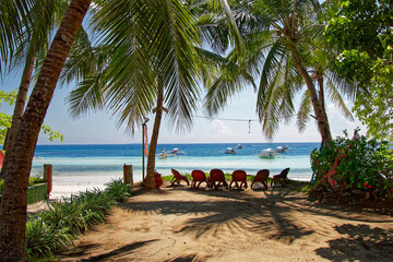 Entrance to Dumaluan beach, at Panglao island in Philipines
