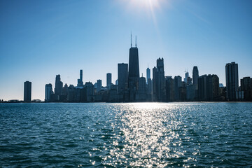 city skyline Chicago 