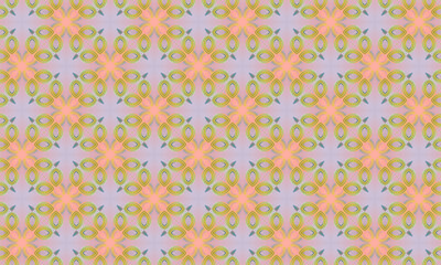 Bright and colorful seamless geometric pattern in closely alligned forms