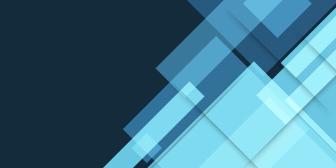 Abstract repeating rectangles shape on blue and white background. Blue white abstract business digital presentation background