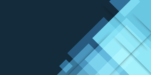 Abstract repeating rectangles shape on blue and white background. Blue white abstract business digital presentation background