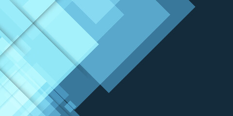 Abstract repeating rectangles shape on blue and white background. Blue white abstract business digital presentation background