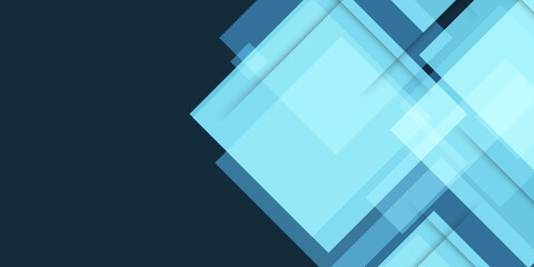 Abstract blue background with square shapes