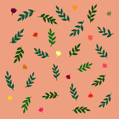 Fototapeta na wymiar Background pattern, creative texture and color of plants and flowers
