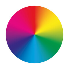 Vector color wheel. Colorful vector disc