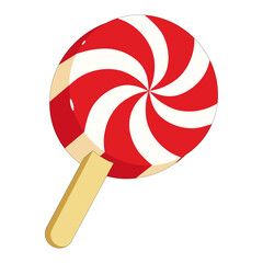 Vector illustration of peppermint candy.