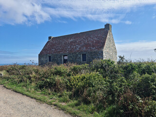 Fototapeta na wymiar Guernsey Channel Islands, Mont Herault Watch House