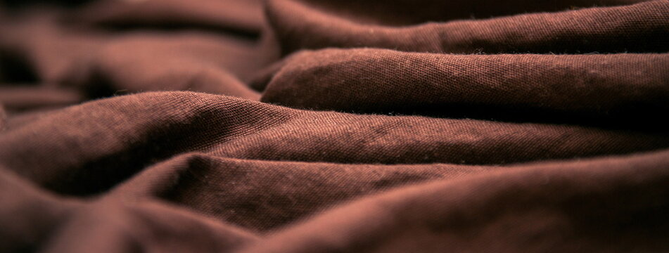 Beautiful abstract brown fabric details