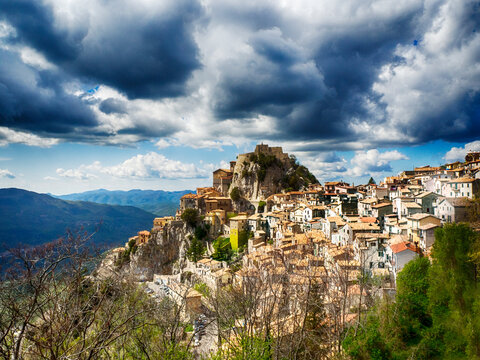 Villagescape, Cervara di Roma, Rome, Lazio, Italy