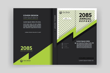 Corporate book cover design template. Brochure  template.