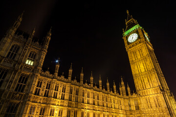 Fototapeta premium Big Ben, Houses of Parliament, London at Night