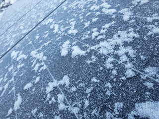 Snow on the solar panels. 