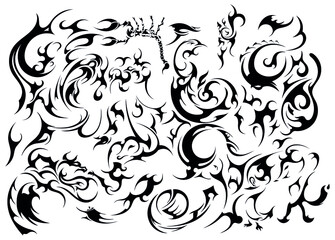 animals ethnic celtic shape form abstract puzzle