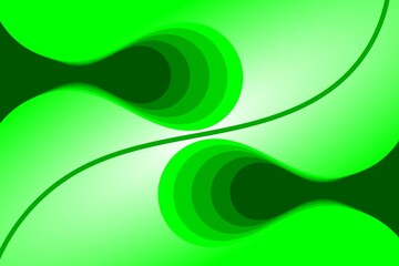 Green background color with nice curved lines