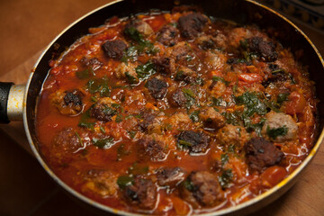 Metballs in marinara sauce