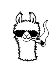 Lama Mit Joint  © Style-o-Mat-Design