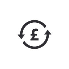 Coin icon. Pound coin. Money symbol. Bank payment symbol. Pound sign. Finance symbol. Currency symbol. Pound currency. Cash icon. English currency pound. Currency exchange. Money transfer. 