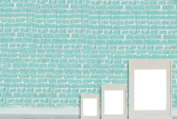 green decorative stone brick wall interior design