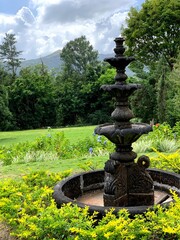 fountain in the garden
