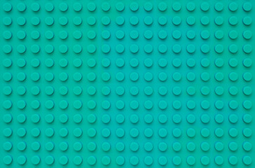 Fototapeta na wymiar Green Interlocking plastic brick texture pattern