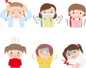 小学生女の子体調不良色々セット