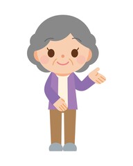 シニア 女性 案内