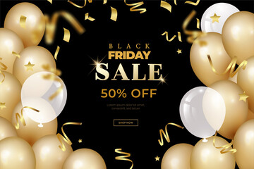 Modern black friday sale background template.