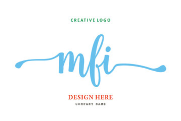 MFI lettering logo is simple, easy to understand and authoritative