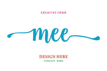 MEE lettering logo is simple, easy to understand and authoritative