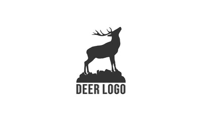 deer vector illustration in white background