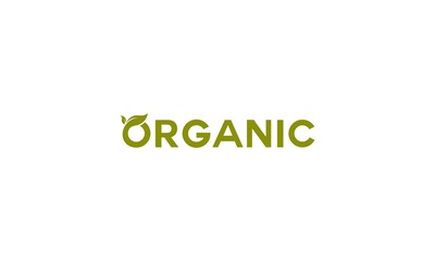 organic logo with leaves in the letter O that reflect organic and natural