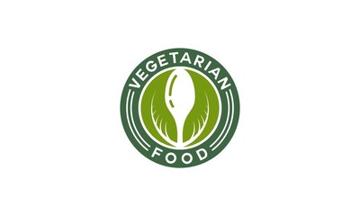 vegetarian logo in white background