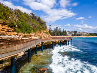 Terrigal Boardwalk from main beach to the Haven 